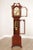 Traditional Colonial of Zeeland Mahogany Grandfather Case Clock For Sale - Image 3 of 13