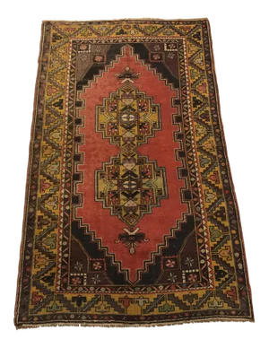 Vintage Oushak Handmade Rug-3′8″ × 6′3″