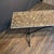 Mid 20th Century French Marble Top Bistro Cafe Console Table or Writing Desk With Iron Base For Sale In Portland, ME - Image 6 of 12