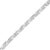 .925 Sterling Silver 1.0 Cttw Round-Brilliant and Baguette Cut Diamond Miracle-Set X-Link 7" Tennis Bracelet (I-J Color, I2-I3 Clarity) For Sale - Image 4 of 7