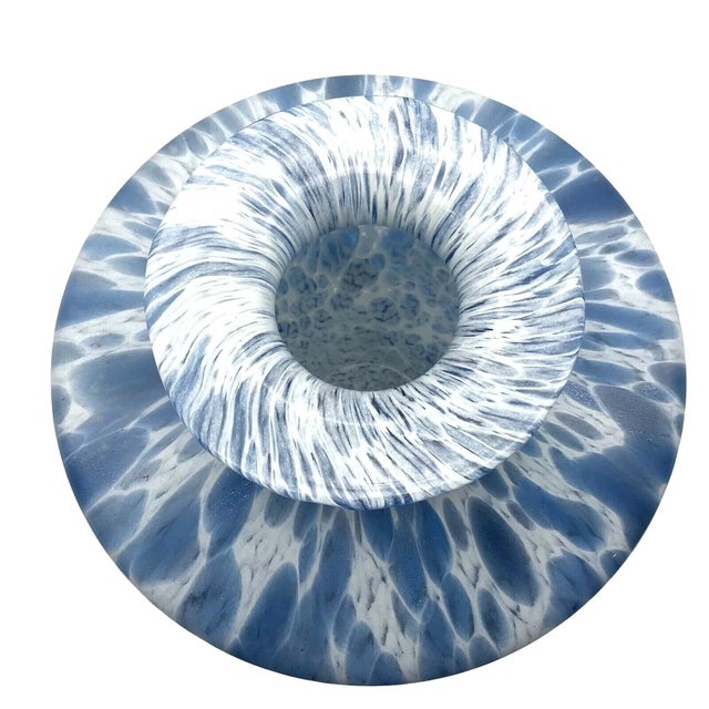 Add a touch of Venetian elegance to your home with this stunning hand-blown art glass vase by Maestri Vetrai. Crafted in...