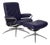 Set of Metro Leather Recliner with Ottoman from Stressless For Sale