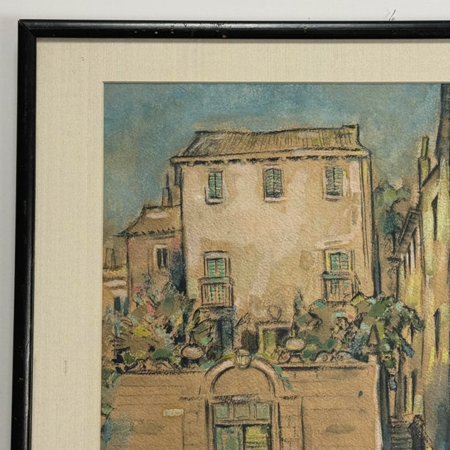 Untitled (Italian Village Scene) Post-Impressionist School Watercolor on paper, 17 5/8 x 17 5/8 in. Date unknown This work...