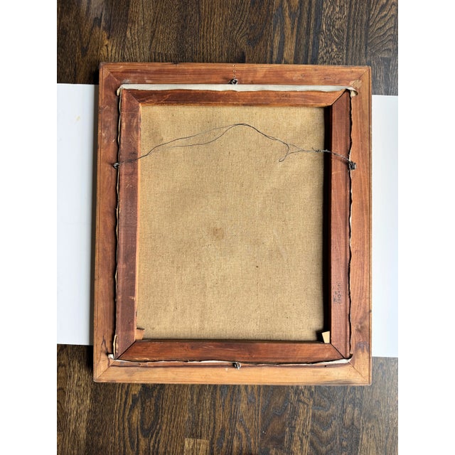 Ida Jolly Crawley, 1941, painting of distinctive, elegant woman in red dress with lace cap sleeves and pearl necklace in...