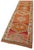 Boho Chic Bohemian Orange Runner Rug For Sale - Image 3 of 7
