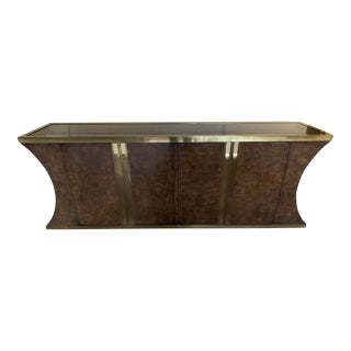 Mid-Century Modern Burledwood Credenza by MasterKraft For Sale