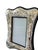 1980s Art Nouveau Style Silverplated Floral Picture Frame With Scalloped Silhouette for 3"x5" of 4"x6" Image For Sale - Image 9 of 13