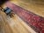1900 - 1909 Vintage Sarouk Lilian Runner Rug, Hand-Knotted Wool, Floral Design, Red & Pink, 3x25 For Sale - Image 5 of 17