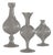 Fluted Glass Vases, Set of 3 For Sale