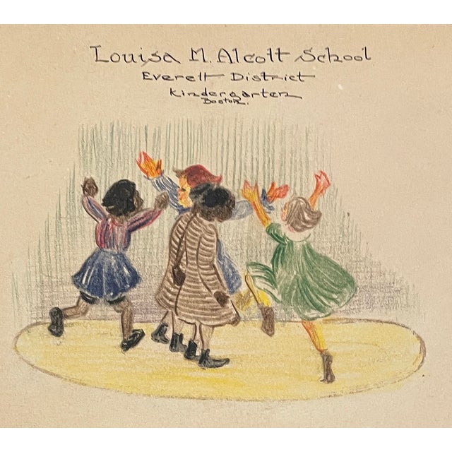 1932 painting by Boston area artist Eunice Starkie. Starkie was a student at the Boston Normal School and this is...