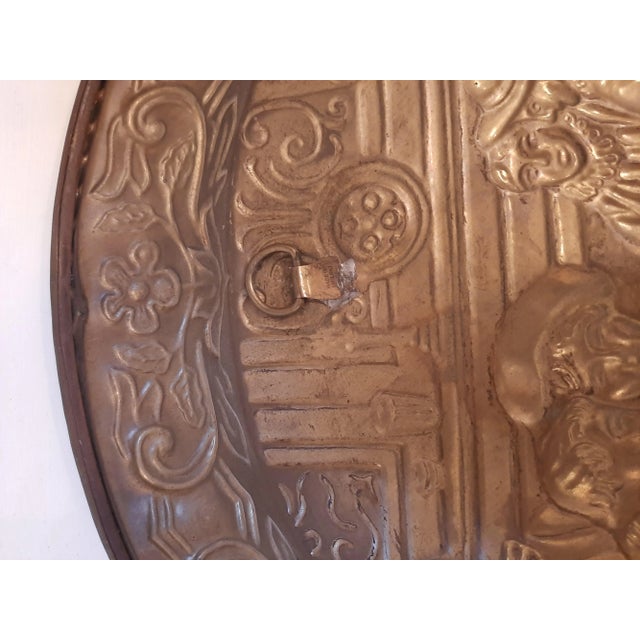 Brass Embossed Brass English Pub Brass Wall Plaque For Sale - Image 8 of 8