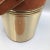 Georges Briard Egyptian Motif Insulated Brown Swede Ice Bucket For Sale - Image 12 of 13