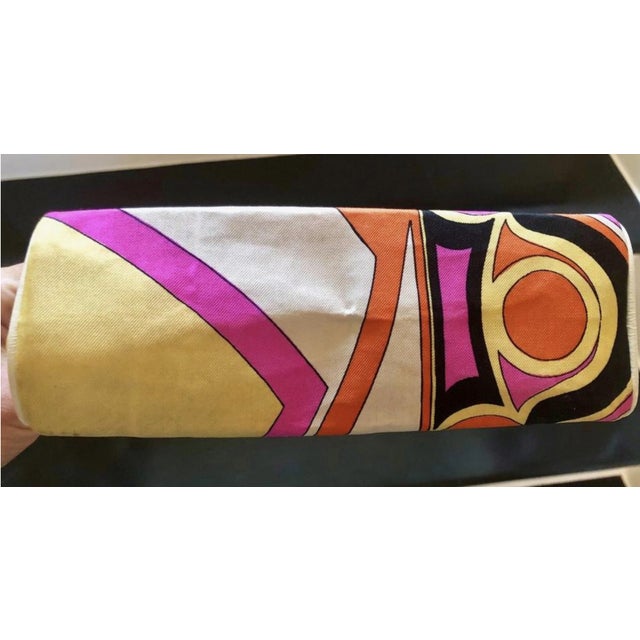 1960s 1960s Vintage Emilio Pucci Silk and Leather Purse For Sale - Image 5 of 6