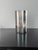 Sterling silver octagonal shaped vase designed by Carlo Scarpa for Cleto Munari and characterized by the radial rays in...