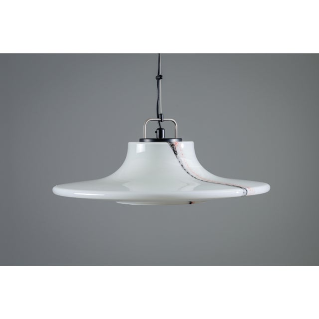 Glass Cirrus UFO Pendant from Peill & Putzler, 1970s For Sale - Image 4 of 12