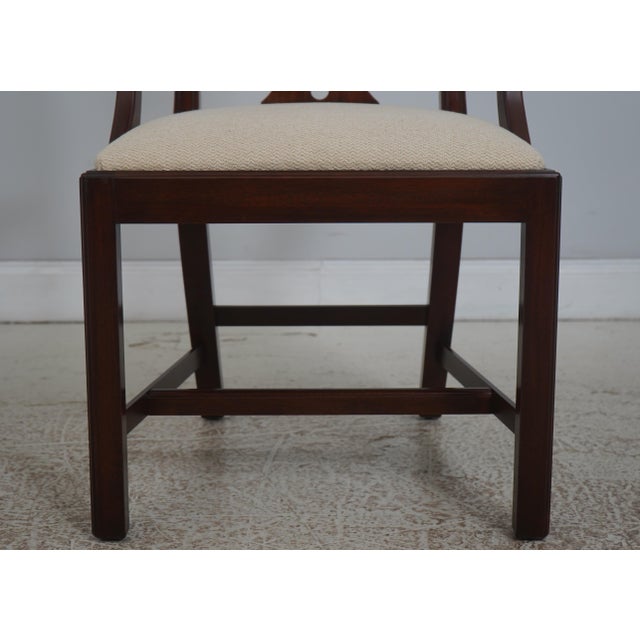 Set of 8 Henkel Harris Model 107 Mahogany Dining Chairs For Sale - Image 9 of 18
