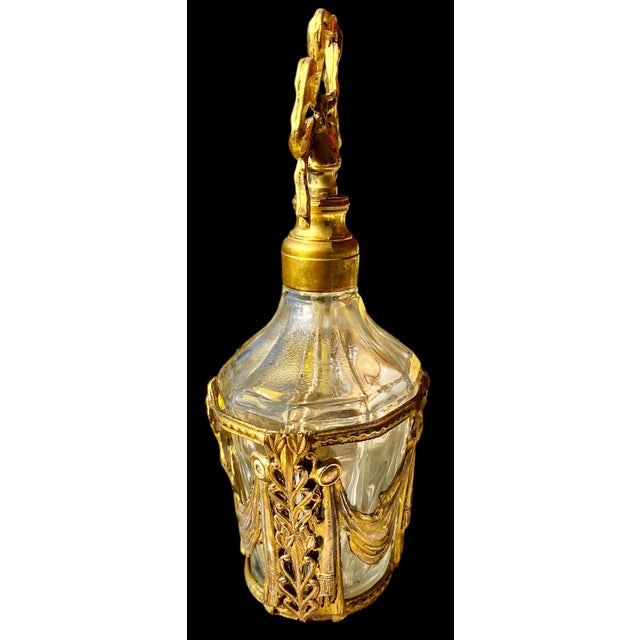 Vintage 1950’s Ormolu and Glass Perfume Bottle For Sale - Image 11 of 16