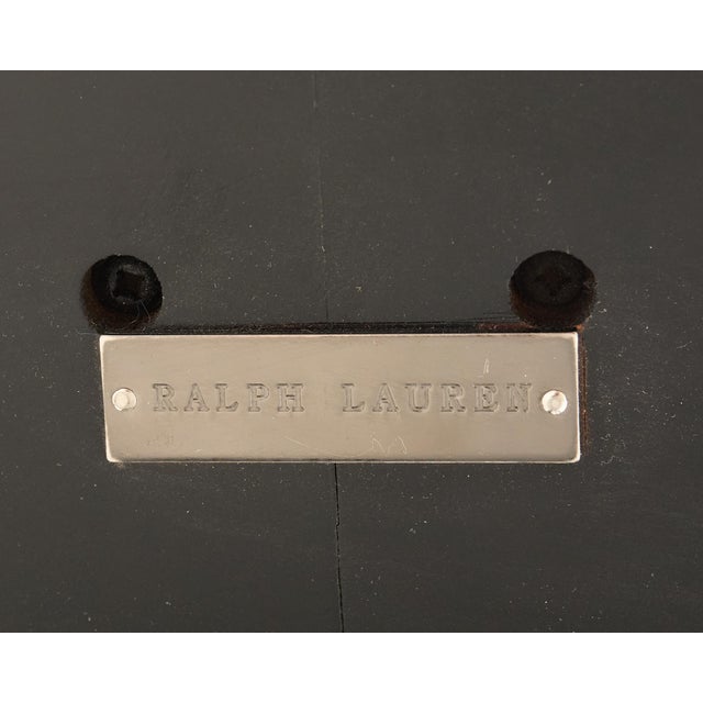 Wood Ralph Lauren Ebonized Mahogany Round Basalt Dining Table For Sale - Image 7 of 18