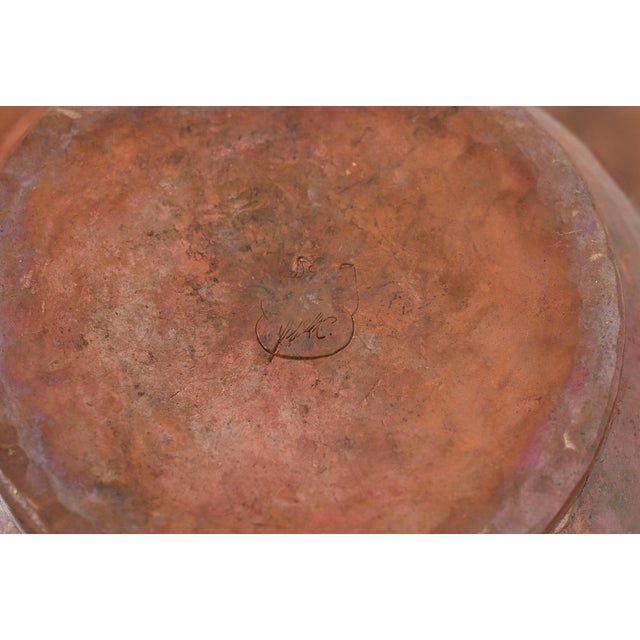 Ramon Ramirez Arts & Crafts Hammered Copper Vase For Sale - Image 10 of 12