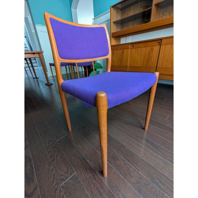 Set of 6 Vintage Danish Modern Teak Dining Chairs (Attributed 4 Niels Møller, 2 Kai Kristiansen) For Sale - Image 18 of 18