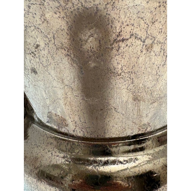 Vintage Bronze Toned Urn Shaped Vase or Vessel For Sale In Sacramento - Image 6 of 9
