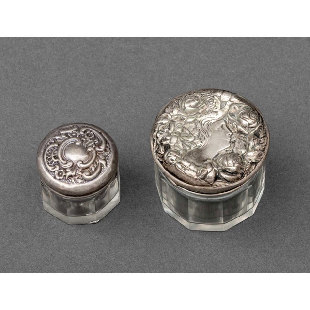 Sterling Silver & Cut Glass Vanity Accessories, 8 For Sale - Image 16 of 18