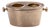Raw Aluminum Two Bottle Wine Holder- Gold For Sale