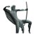 Early 20th Century Art Deco Bronze Sculpture of an Archer by Michel Decoux (1837-1924), France. For Sale
