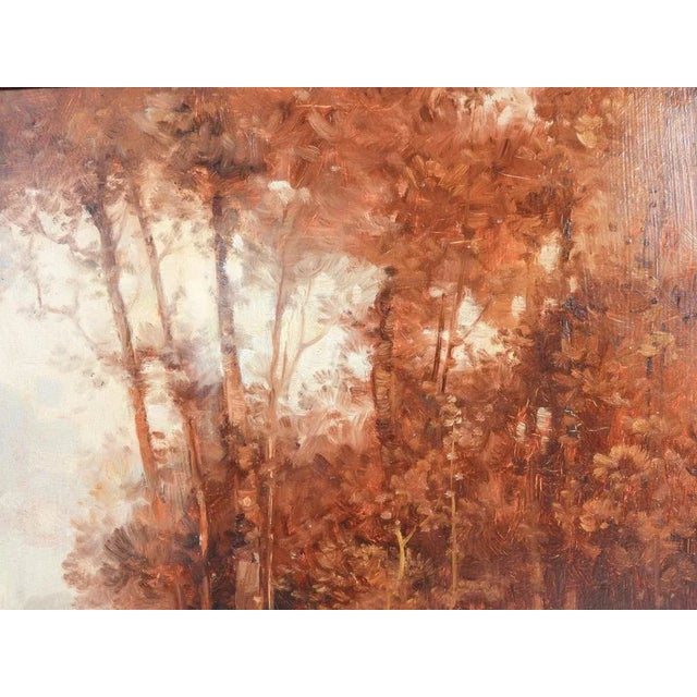 Autumn Landscape, 1950s, Oil on Canvas, Framed For Sale - Image 3 of 7
