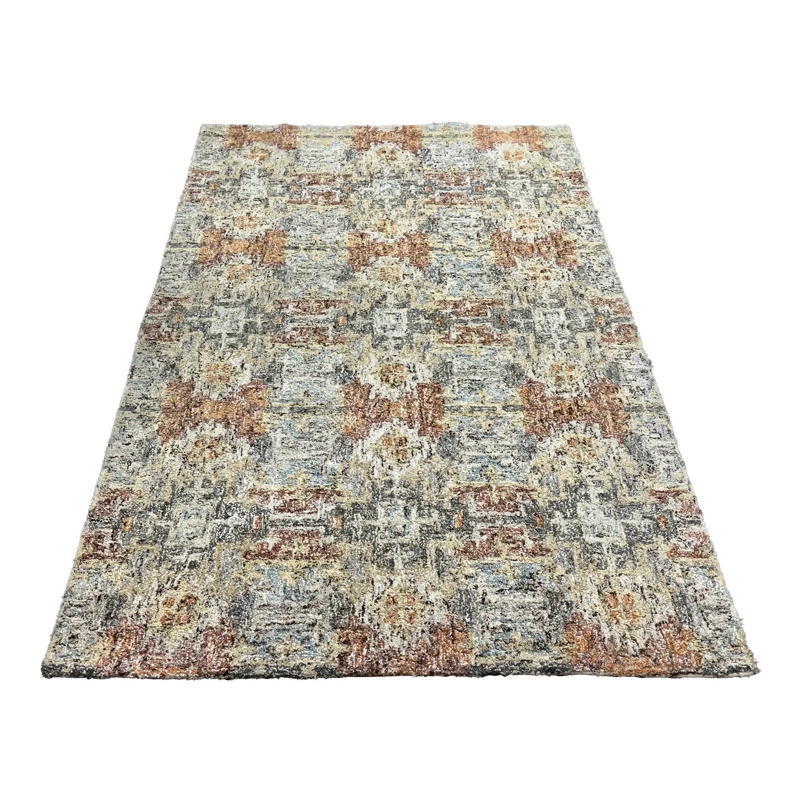 5ft X 8ft Crate &amp; Barrel Garden Alvarez Hand Tufted Area Rug | Chairish