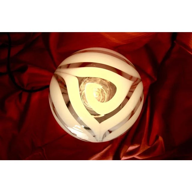 Vintage Space Age Murano Table Lamp, Italy, 1970s For Sale - Image 10 of 11