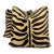 Schumacher "Ze'bre Epingle" in Brown/Beige 22" Pillows-a Pair For Sale