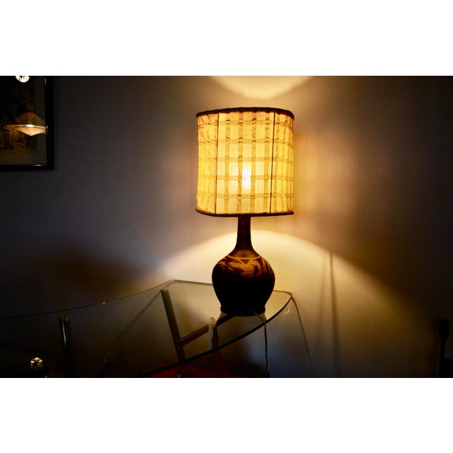 Stoneware Lamp by Pierre Digan La Borne, 1950 For Sale - Image 6 of 10