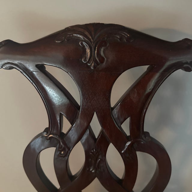Set of Ten George ||| Style Mahogany Dining Chairs For Sale In New York - Image 6 of 11