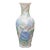 Phoenix Consolidated Glass Vase Blue Peonies on White Background For Sale