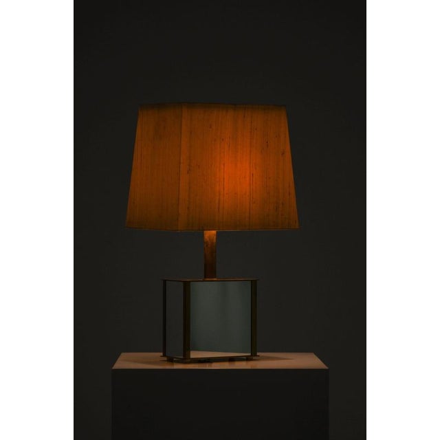 Bergboms Table Lamp in Brass and Mirrored Glass from Bergboms, 1970s For Sale - Image 4 of 7