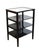 Vintage Czechoslovak Functionalist Étagère in Black Wood and Bevelled Glass, 1940s For Sale - Image 10 of 10