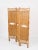 French Riviera Rattan and Bamboo 3-Panel Folding Screen, Italy, 1960 For Sale - Image 3 of 12