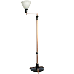 French Art Moderne Copper Swing Arm Floor Lamp