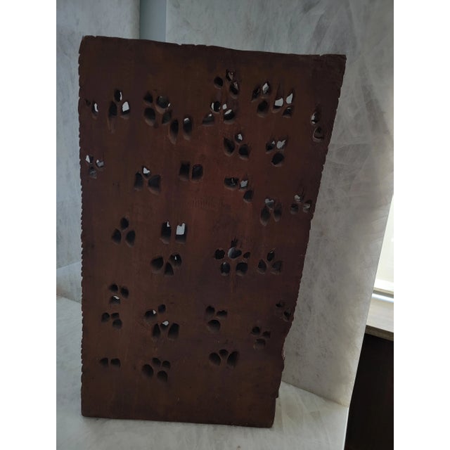 Vintage Indonesian Balinese Hand Carved Wooden Wall Panel For Sale - Image 10 of 11