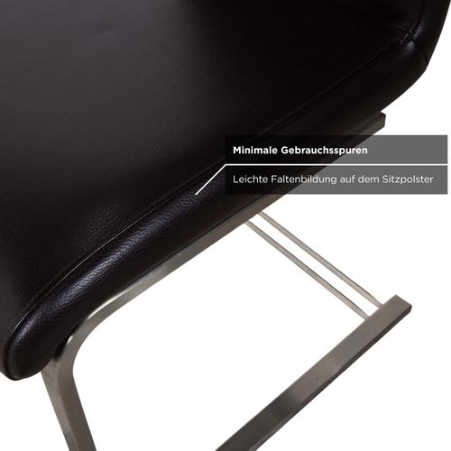 Brown Leather Chairs from Venjakob, Set of 4 For Sale - Image 9 of 18