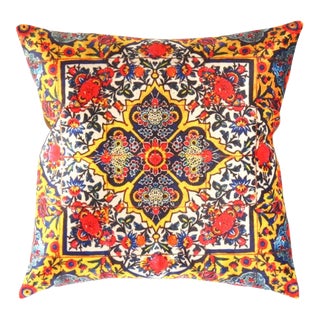 Contemporary Persian Velvet Pillow For Sale