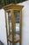 Hollywood Regency Hollywood Regency Tall Narrow Antique Gold Bookcase Display Shelf Cabinet 6066 For Sale - Image 3 of 16