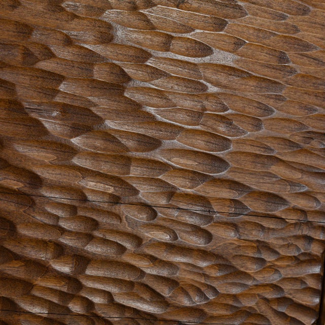 Sculptural Wood Table Lamps, 1970s, Set of 2 For Sale - Image 3 of 4