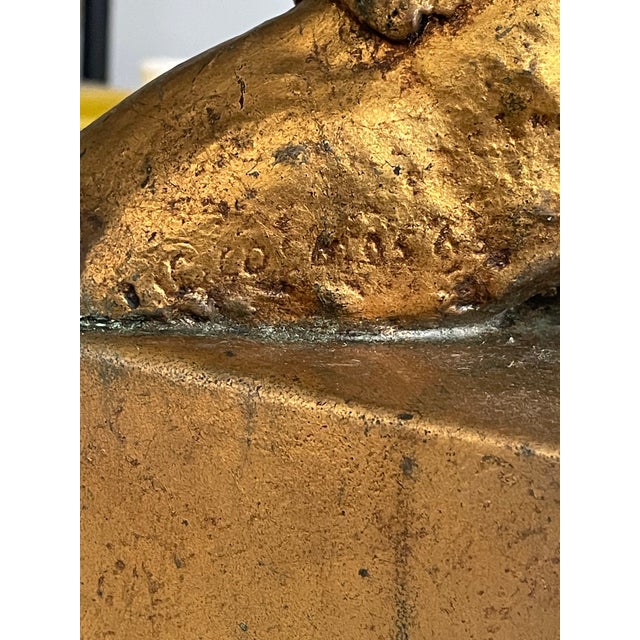 1960s Gold Sculpture of Male Nude Torso in Classical -Style For Sale In San Francisco - Image 6 of 6