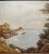 Brown Antique California School Coast of Monterey Signed Illegible Oil Painting -wood? For Sale - Image 8 of 12