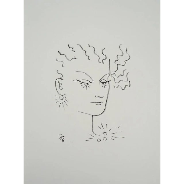 Jean Cocteau, The Pearl Set, Signed Lithograph For Sale - Image 6 of 6