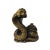 2010s Chinese Oriental Bronze Color Metal Fengshui Snake Ingot Figure For Sale - Image 5 of 5