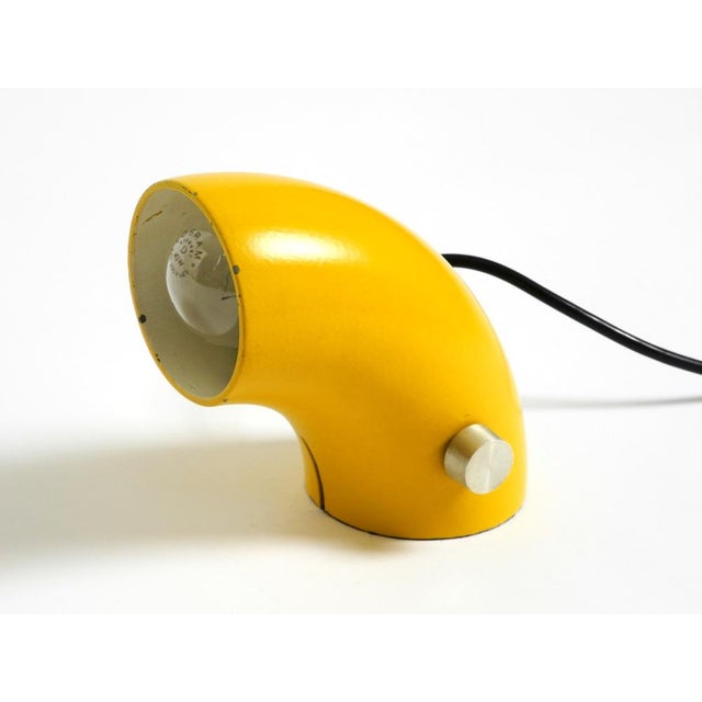 Vintage Space Age Yellow Table Lamp in Iron by Temde, 1960s For Sale - Image 18 of 18