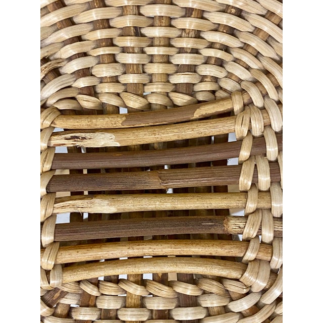 Vintage Rattan Stool, 1970s For Sale - Image 10 of 12